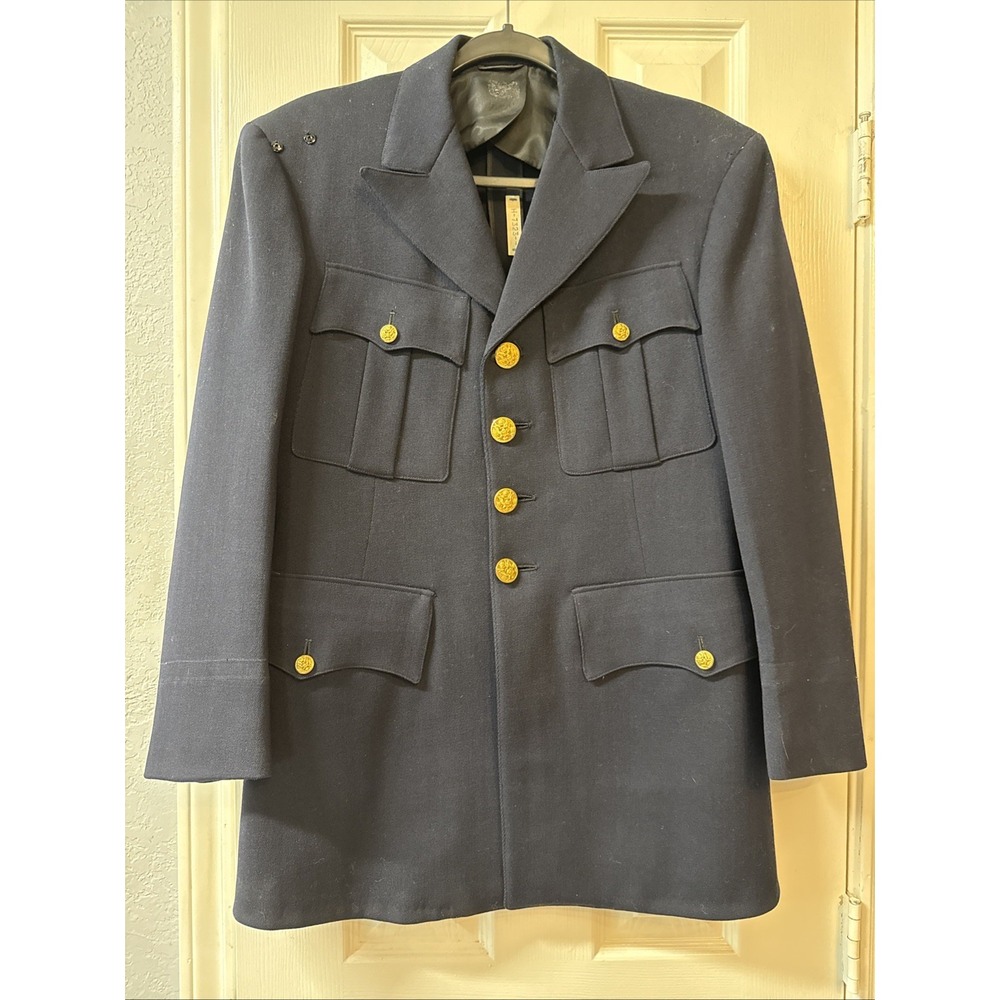Vintage U.S. Army Officer Dress/Service Uniform Coat – Great Seal Gold Buttons